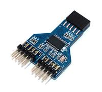 Eighosee Modulo hub USB 2.0 a 3 porte per installazione verticale per desktop, tastiera, mouse, chiavetta USB