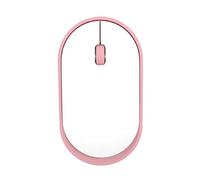 Eighosee Mouse ottico wireless silenzioso 2.4G, retroilluminazione a LED arancione, mouse wireless portatile mobile per laptop, PC rosa