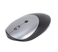 Eighosee Mouse wireless Bluetooth 5.0 + 3.0 + 2.4 G, in lega di alluminio, ricarica ultra sottile, modalità wireless, per PC e computer portatili (nero)