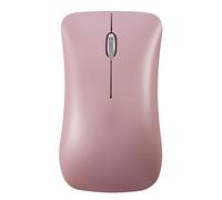 Eighosee Mouse wireless Bluetooth 5.0/3.0 + 2.4 G, mouse wireless con ricarica silenziosa, ultra sottile, in lega di alluminio (rosa )