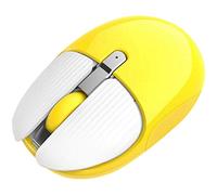 Eighosee Mouse wireless portatile M106 2.4G Mouse ottico muto ricaricabile con ricevitore per PC da ufficio laptop giallo
