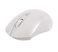 Eighosee Mouse wireless silenzioso, 2,4 G, ergonomico, 1600 dpi, pulsante silenzioso, mouse ottico, per PC e laptop, con ricevitore USB (bianco)