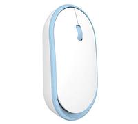 Eighosee Mouse wireless ultra sottile ricaricabile carino mouse muto USB con basso rumore, mouse ottico portatile portatile per notebook (blu)