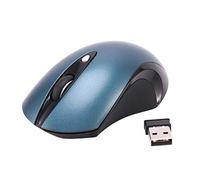 Eighosee Mute 2,4 G, mouse ergonomico, 1600 dpi, pulsante silenzioso, mouse ottico per PC e laptop, con ricevitore USB (blu)
