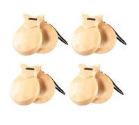 Eighosee Nacchere per Flamenco Tradizionali Spagnole da 4 Pezzi, Nacchere A Percussione A Mano In Legno per Principianti, A