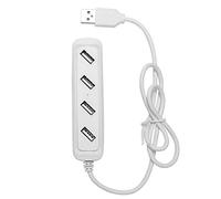 Eighosee Nero USB 2.0 Hi-Speed 4-Port Splitter Hub Adattatore per PC Computer Bianco