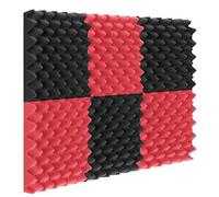 Eighosee Pannello acustico in schiuma per uova in schiuma per isolamento acustico, pannello di assorbimento acustico in schiuma per studio pannello di assorbimento acustico piastrelle cuneo schiuma di