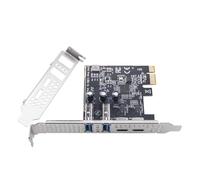 Eighosee PCI-e su USB 3.2 Scheda di Espansione 5GBPS Adattatore Scheda PCIE Adattatore 2xType-C+Porta 2xType-A USB3.2 PCI-e Card
