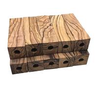 Eighosee Penna Corta In Legno D'Ulivo, 10 Pezzi Preforati da 7 mm, 2,5 X 0,75 X 0,75 Pollici
