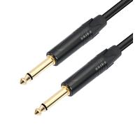 Eighosee per Chitarra da 6,35 mm 1/4 A/TRS Audio Stereo Bilanciato per Chitarra Elettrica, Basso, Amplificatore, Mixer, Altoparlante, 100 cm