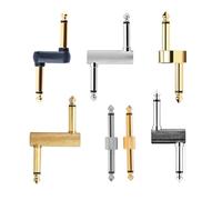 Eighosee Per Gli Accoppiatori A Pedale 'Effetto Chitarra 7pc Set 6,35 mm (1/4 ") Adattatore da A Dritto/Z per il Connettore del Pedale Della Chitarra