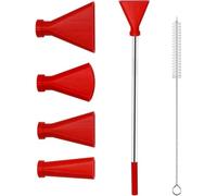 Eighosee Per Strumenti di Alimentazione per Versamento Della Acrilica-4pcs In Acciaio Inossidabile Onici di Soffiaggio Set con 4 Dimensioni, Attrezzatura per Ugelli di Pittura A