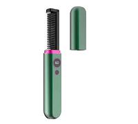 Eighosee Pettine Elettrico Multifunzionale per Lisciare I Capelli Pettine per Barba da Uomo Pettine per Capelli Portatile da Viaggio per Arricciacapelli da -A