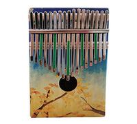 Eighosee Pianoforte da pollice a 17 con istruzioni di studio e di accordatura in legno Mbira regalo per bambini adulti principianti ()