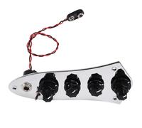 Eighosee Piastra di Controllo per Chitarra Elettrica Basso, Pre-Cablata con Interruttore Cablato e Forniture per Strumento.