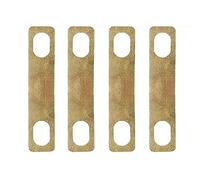 Eighosee Piastra di Rinforzo per Chitarra Elettrica A 4 Pezzi Piastra di Fissaggio Quadrata Altezza del Collo Distanziatore In Metallo Dorato