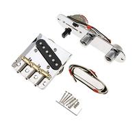 Eighosee Piastra ponte a 6 corde, piastra di controllo a 3 interruttori, set collo per chitarra elettrica