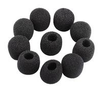 Eighosee Piccole protezioni antivento in schiuma per microfono Lavalier da cuffie, 15 pezzi