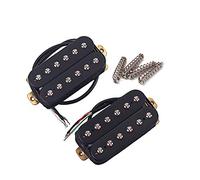 Eighosee Pickup a doppia bobina per chitarra, colore nero, collo 50 mm, ponte da 52 mm, pickup per chitarra elettrica