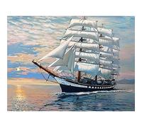 Eighosee Pittura Diamante 5D DIY Barca Paesaggio Punto Croce Negozio di Cucito Diamante Ricamo Decorazione della Casa Diamante Matrimonio