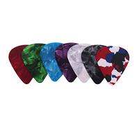 Eighosee Plettri colorati in celluloide per chitarra, 0,46 mm, confezione da 50