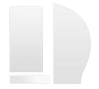 Eighosee Plettro per chitarra acustica di alta qualità, tipo base, lucido, trasparente, per chitarre acustiche, 3 pezzi