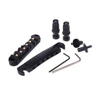 Eighosee Ponte e cordiera per chitarra, 4,5 × 2,3 , colore: nero