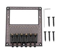 Eighosee Ponte per chitarra durevole sella ponte per chitarra Humbucker slot per chitarre elettriche TL (bordo nero)