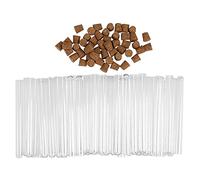 Eighosee Provetta nel Plastica Da Laboratorio Da 50 Pezzi 15 Ml con Sughero 15X150 Mm Forniture per L'Istruzione Scolastica nel Laboratorio