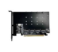 Eighosee R34A PCI-e 5.0 X16 M. 2 NVME ESPANSION SCHEDI 4 Ports SSD 128GBPS Gen 5 Adattatore A 4-Disks M. 2 NVME Stato Stato Stato