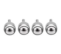Eighosee Ruota A Sfera In Acciaio Fine per Macchine Utensili con Cuscinetti A Sfera Universali In Acciaio Inossidabile A 4 Pezzi (Dimensioni: 19D)