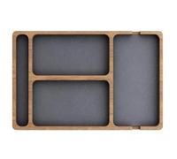 Eighosee Scatola di Stoccaggio In Legno Massello Divisoria. Portaoggetti In Legno. Tray di Stoccaggio In Legno.