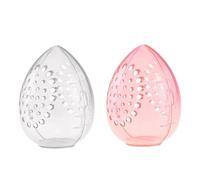 Eighosee Scatola Portaoggetti in Spugna per Trucco Puff da Cipria Scatola Vuota per Trucco Trasparente a Forma di