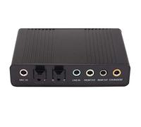 Eighosee Scheda audio ottica esterna S/PDIF della fibra di di USB 5,1 audio per il PC portatile