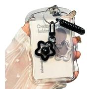 Eighosee Scheda Bus Trasparente Porta di Fotocardo Portachia Claychain Photo Protector Student Case Protector