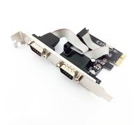 Eighosee Scheda di Espansione Seriale A Porta Seriale DB9 PCIE A 2 Porte PCIE 2 Porta Scheda di Espansione Seriale 2 Porta Scheda di Espansione Seriale
