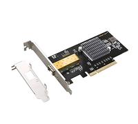 Eighosee Scheda di rete a fibra ottica del server della scanalatura del PCI del porto SFP della scheda di rete da 10 Gbps singola con il chipset 82599