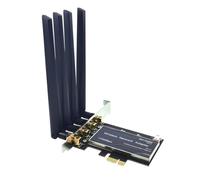 Eighosee Scheda di Rete PCIE WiFi Bluetooth 4.1 Pci-e X1 Adattatore Wireless Desktop 1750Mbps PCB+Plastica+Metallo