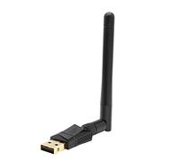 Eighosee Scheda di Rete USB 600Mbps Adattatore WiFi 2.4G/5.8G WiFi Ricevitore Trasmettitore per Pc /OS/Linux nero
