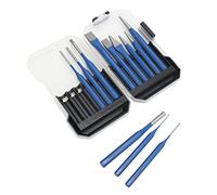 Eighosee Set da 12 pezzi da 3-8 mm in lega di acciaio per intaglio del legno, punzonatrice, scalpello, rivetto, foro, lavorazione del legno, set da intaglio