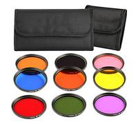 Eighosee Set di filtri 9 in 1 Filtro Fotografico per fotocamera SLR da 72 mm, con due sacchetti per filtri per obiettivi di fotocamere SLR