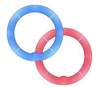 Eighosee Set di filtri di colore blu e rosa per 18 pollici/48 centimetri 75W 600W 5500K Ring Light e 55W 240 Pezzi LED SMD 5500K Luce ad dimmerabile