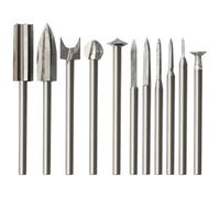 Eighosee Set di Punte per Intaglio del Legno 11 Pezzi Accessori per Trapano Incisione su Legno, Smerigliatura Utensili per Lavorazione del Legno con Punta da 1/8" per Fai da Te