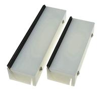 Eighosee Smussata per A 36/45 Gradi, Lunghezza 150 Mm/180 Mm, per Strumenti di Liutaio (180 mm e 150 Mm), Combinazione Bianca