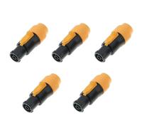 Eighosee Spina Impermeabile per Display A LED, Attrezzatura per Illuminazione Scenica, Conveniente e Multifunzionale, Connettori di Alimentazione per Illuminazione, Durevole, Colore A-Giallo
