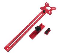 Eighosee Staffa per Scanalatura di Fresatura del Router Hardware per Jig Router Circle Cutting Jig Punch Staffa per Scanalatura di Fresatura del Router Pollici