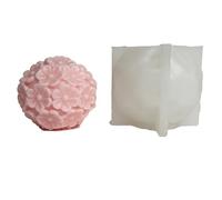 Eighosee Stampo in Silicone per Candela Profumata con Sfera di Fiori, Fiore A Sei Petali, Candela DIY, Ornamento in, Stampo per Sfera di Fiori