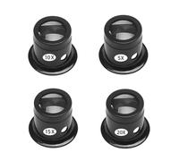 Eighosee Strumento per La Riparazione Degli Orologi, Occhiali per Riparazione Degli Orologi, Lenti Ingrandimento da 5 A 20 Volte, Occhiali per La Riparazione Degli Orologi, Set di 4 Pezzi