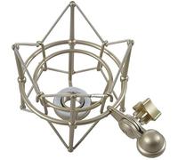 Eighosee Supporto per microfono in metallo per studio di registrazione, con clip a sospensione, a forma di ragni (convesso)