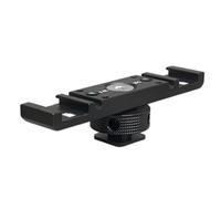 Eighosee Supporto per Staffa di Estensione per Slitta A Contatto per Fotocamera, Cellulare, Video Vlog, Luce, Piastra di Montaggio A Tripla Slitta A Contatto Caldo, B